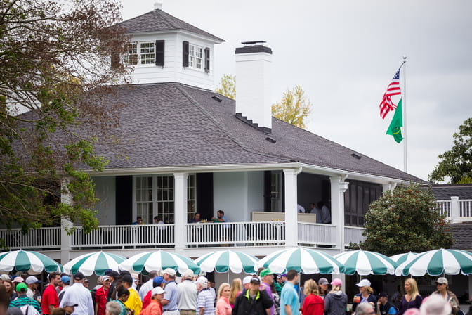 Photograph of the Augusta National Clubhouse